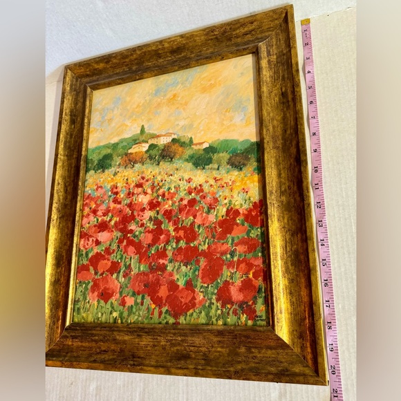 Francesca’s Villa textured framed print by Hazel Barker.In great condition. - Picture 10 of 11